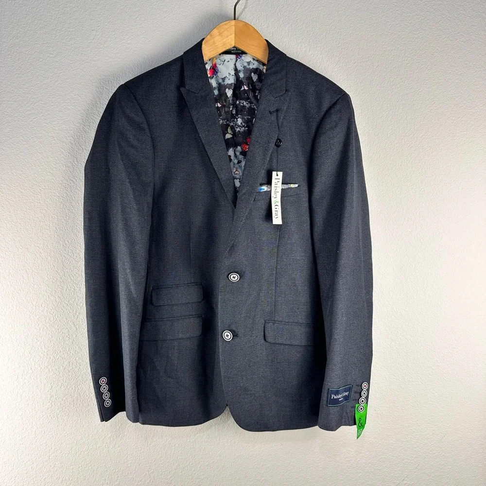 Paisley & Gray Charcoal‎ Shark Jacket Sz 38R